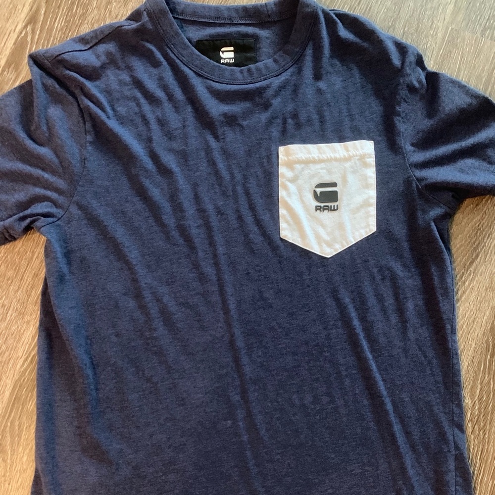G Star - Navy Blue - Pocket Tee